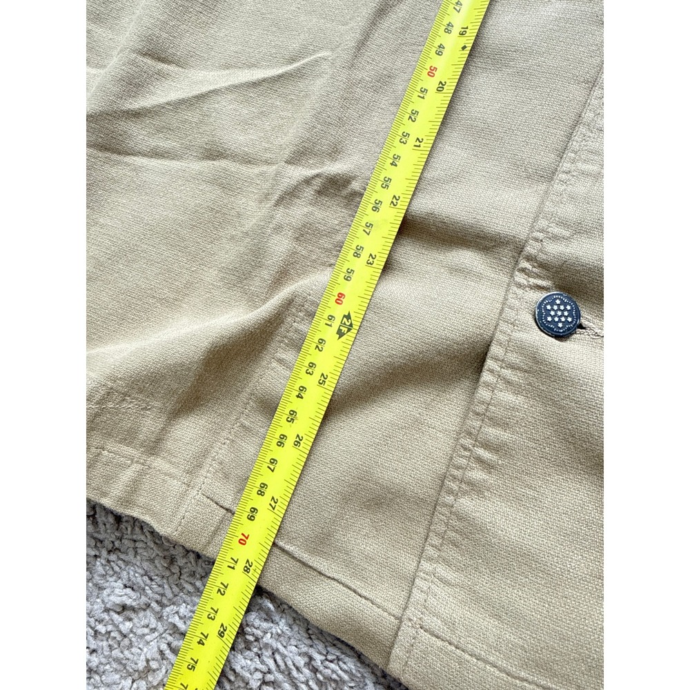 RRL Double RL Dobby Graphic Overshirt Military Stencil Tan Sanforized Jacket M - Picture 11 of 12